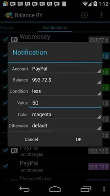 Balance BY android App screenshot 2